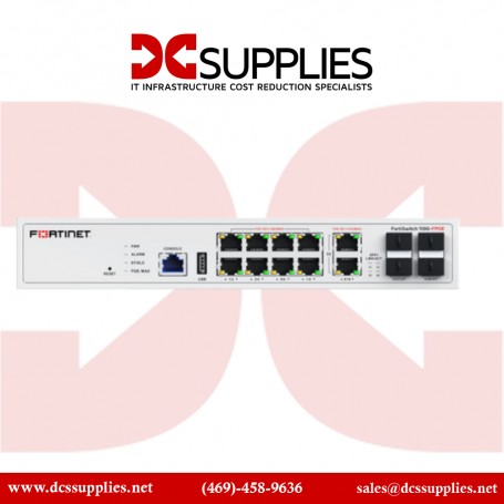 Fortinet FS-110G-FPOE FortiSwitch managed Ethernet switch 10 ports