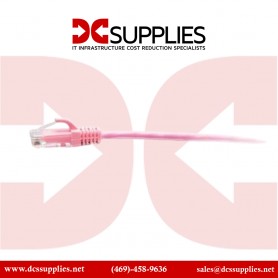 C2G C2G30201 25FT CAT6A Pink Slim Ethernet