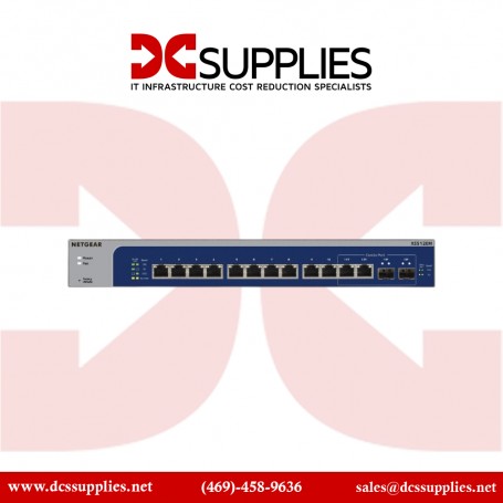 Netgear XS512EM-100NAS 12-Port Gigabit Managed Smart Cloud Switch