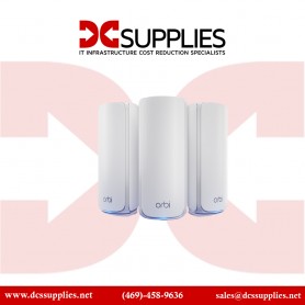 Netgear RBE770-100CNS Orbi 770 Tri-Band WiFi 7 Mesh Add-on Satellite, 11Gbps w/ Dual 2.5Gb LAN Ports
