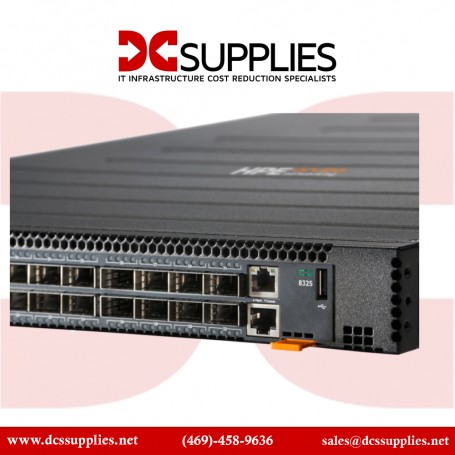 HPE Aruba S1D11A CX 8325-32C Port Switch, 6 Fans, 2 DC PSU