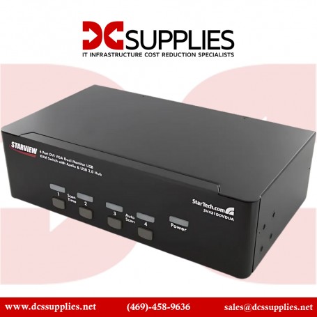 StarTech.com SV431DDVDUA 4 Port DVI VGA Dual Monitor KVM Switch