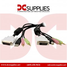 StarTech.com DVID4N1USB15 4-in-1 USB Dual Link Switch KVM Cable