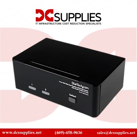 StarTech.com SV231DDVDUA 2 Port DVI VGA Dual Monitor KVM Switch 