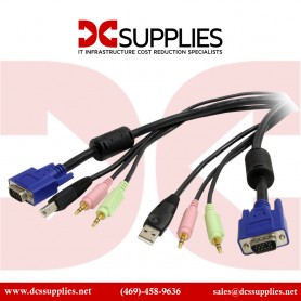 StarTech.com USBVGA4N1A6 6 ft 4-in-1 USB VGA KVM Switch Cable