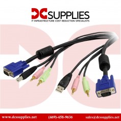 StarTech.com USBVGA4N1A10 4-in-1 USB KVM able Audio with Microphone
