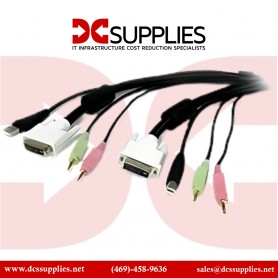 StarTech USBDVI4N1A6 6 ft 4-in-1 USB DVI KVM Cable with Audio and Microphone