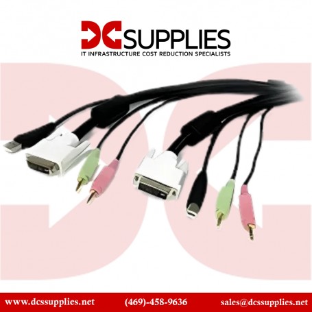 StarTech USBDVI4N1A6 6 ft 4-in-1 USB DVI KVM Cable with Audio and Microphone