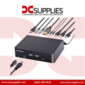 Startech SV231DPUCA USB C 2 Port Display KVM With switch 4K UHD HDR Video