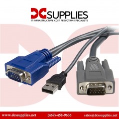 StarTech SVUSBVGA10 10 ft Ultra-Thin USB VGA 2-in-1 KVM Cable