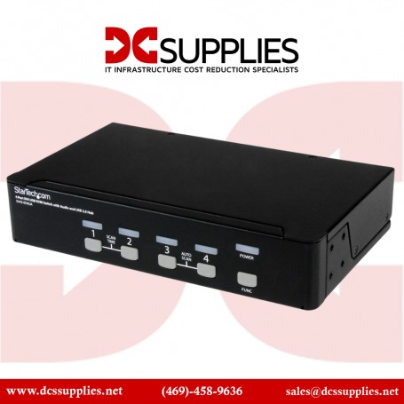 StarTech Sv431dviua USB/Dvi Kvm Switch with Audio, 4 Ports