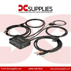StarTech SV211HDUA4K HDMI KVM Switch - 2 Ports, 4ft Cables