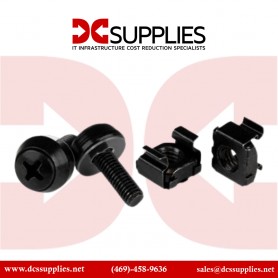 StarTech CABSCREWSM5B Black - M5 Mounting Screws for Server Rack & Cabinet