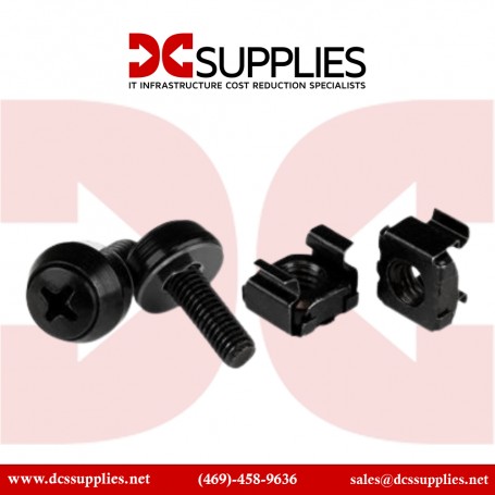 StarTech CABSCREWSM5B Black - M5 Mounting Screws for Server Rack & Cabinet