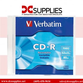 Verbatim 94776 CD-R: 700MB, 52X speed, branded surface; comes in a slim case for protection.