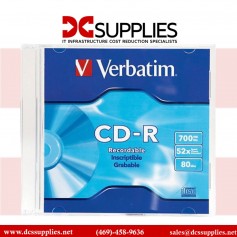 Verbatim 94776 CD-R 700MB 52X Branded Surface - Slim Case