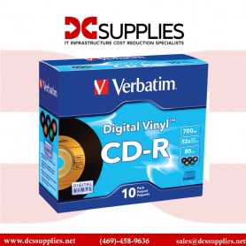 Verbatim 94439 CD-R 80min 52X Digital Vinyl Color Disc (10)