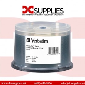 Verbatim 96159 CD-R 700MB, 52x, 80 Minute UltraLife Gold