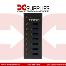StarTech.com ST7300U3M 7 Port USB 3.0 Hub Desktop or Wall-Mountable Metal Enclosure