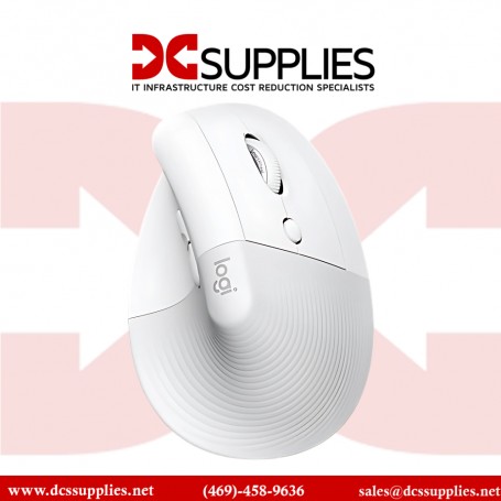 Logitech 910-006471 Lift for Mac Vertical Ergonomic Wireless Mouse (Off-White)