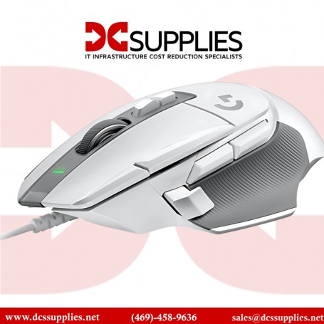 Logitech 910-006144 G502 X Wired Gaming Mouse - LIGHTFORCE hybrid optical-mechanical primary switches White