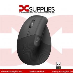 Logitech 910-006467 Lift Vertical Left Handed Ergonomic Wireless Mouse (Graphite)