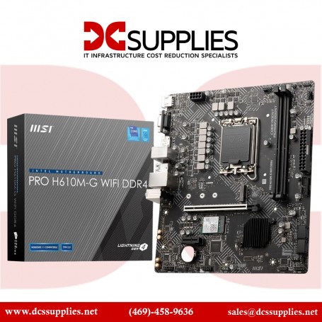 MSI Pro H610M-G DDR4 MATX Motherboard DDR4