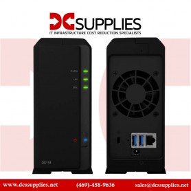 Synology DS118 DiskStation NAS/storage server Compact Ethernet LAN Black RTD1296