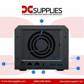 Synology DS620SLIM DiskStation NAS/storage server Desktop Ethernet LAN Black J3355