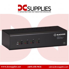 Black Box KV6224DP KVM Switch 4-Port Dual-Monitor DP 4K 60HZ USB 3.0 Hub Audio