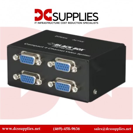 Black Box AC1056A-4 4-Channel Compact VGA Video Splitter