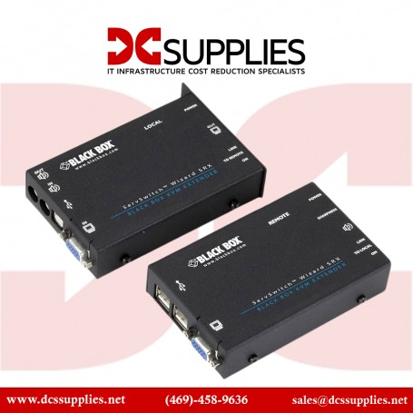 Black Box  ACS4001A-R2-SM Servswitch Single DVI Fiber Optic KVM E