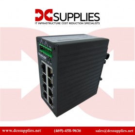 Black Box LGH008A Gigabit Ethernet Extended Temperature Switch, 8-Ports
