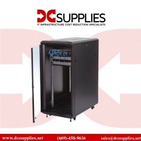 25U 36in Knock-Down Server Rack Cabinet with Casters