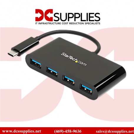 StarTech.com ST4200MINIC 4 Port USB C Hub - Mini Hub - USB-C to 4x USB-A - USB 2.0 Hub