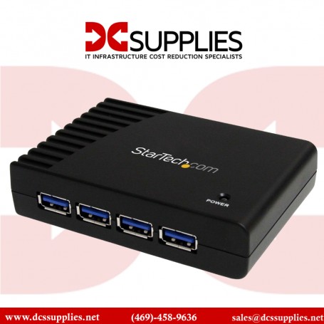 StarTech.com 46.99 4 Port Black SuperSpeed USB 3.0 Hub - 4 Port USB 3.0 Hub