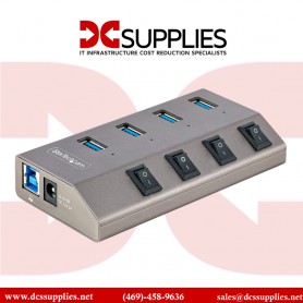 StarTech.com 5G4AIBS-USB-HUB-NA 4-Port Self-Powered USB-C Hub with Individual On/Off Switches