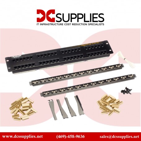 Black Box  JPM612A-R8 48 Port CAT6 Patch Panel 2U Unshield