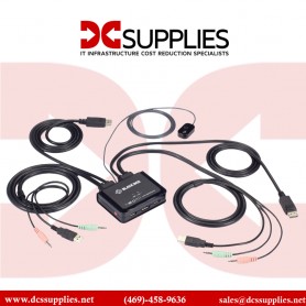 Black Box  KV62-CBL 2 Port 4K60 Displayport Cable KVM Switch