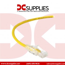 Black Box CAT6PC-002-YL 2ft Yellow CAT6 Gigabit UTP Patch Cable