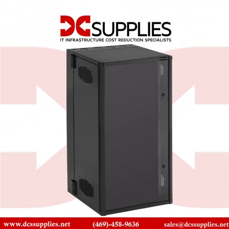 Black Box WMD26-2425-PQU Wallmount Cabinet, Enclosed 26U Rack for Networking