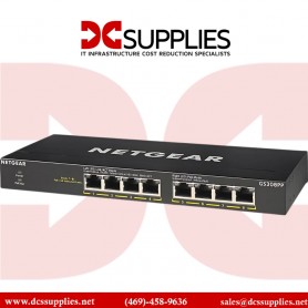 NETGEAR GS308PP-100NAS 8-Port PoE+ Ethernet Switch