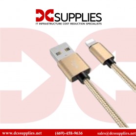 Verbatim 99216 11 In Braided Champagne Sync & Charge Lighting Cable