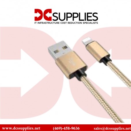 Verbatim 99216 11 In Braided Champagne Sync & Charge Lighting Cable