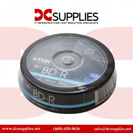 TDK 61928 BD-R XL 100GB Inkjet Printable Disc (With Jewel Case)