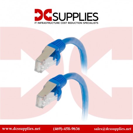 C2G 00973 0.5ft Cat6a Snagless Shielded Ethernet Network Patch Cable Blue