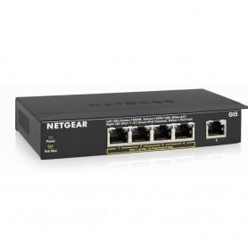 NETGEAR GS305PP-300NAS  5-Port Gigabit Ethernet Unmanaged PoE Switch