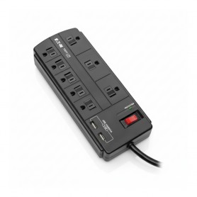 Eaton Tripp Lite TLP88USBB 8-Outlet Surge Protector 1200 Joules