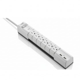 APC PE6RU3W SurgeArrest Essential 6-Outlet Surge Protector with USB