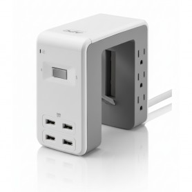 APC PE6U4W SurgeArrest Essential 6-Outlet Surge Protector with USB, 120V
